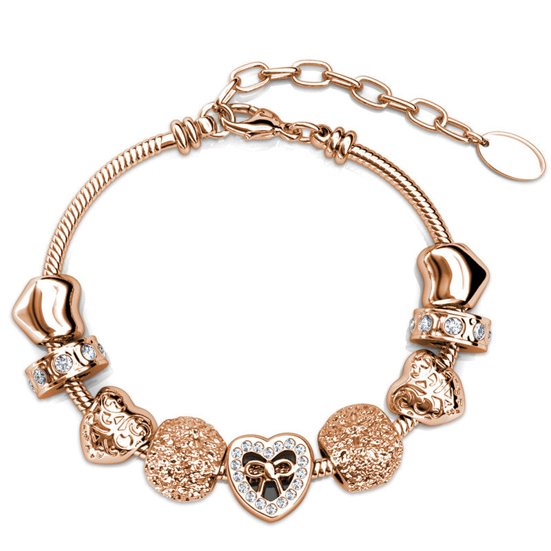 Jetaime Charm Bracelet, Cyncerity Jewellery with crystals from Swarovski®