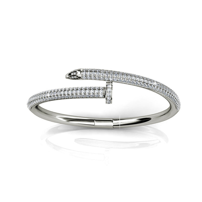 Nail Bangle, Cyncerity Jewellery with crystals from Swarovski®